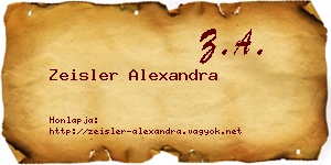 Zeisler Alexandra névjegykártya
